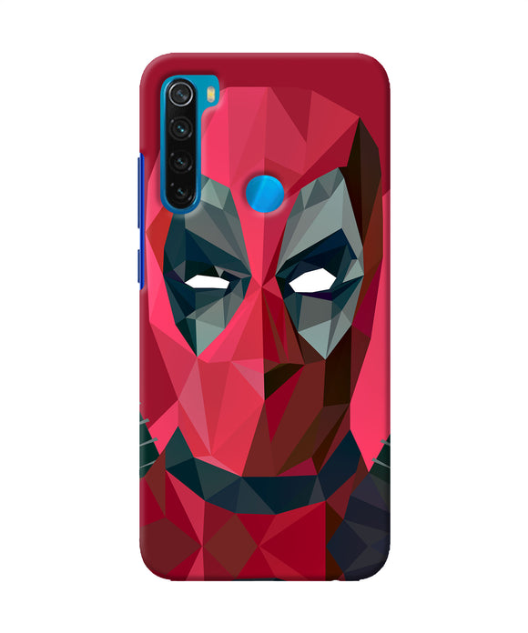 Abstract Deadpool Full Mask Redmi Note 8 Back Cover