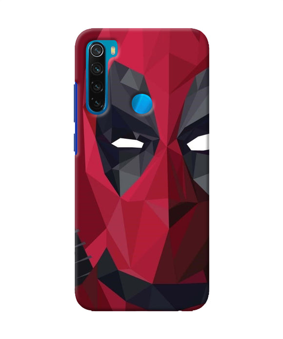 Abstract Deadpool Half Mask Redmi Note 8 Back Cover