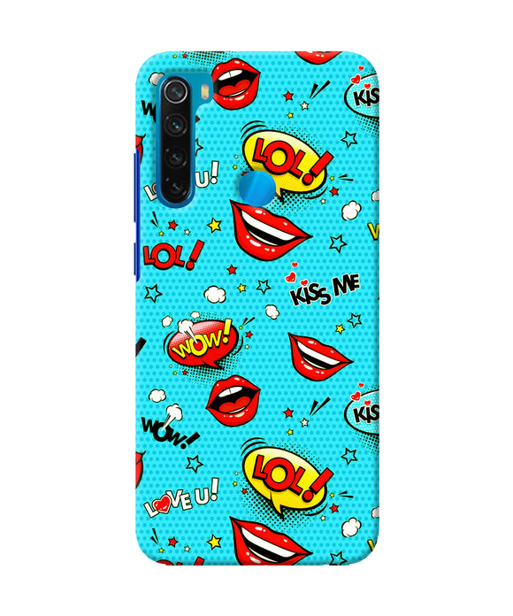 Lol Lips Print Redmi Note 8 Back Cover