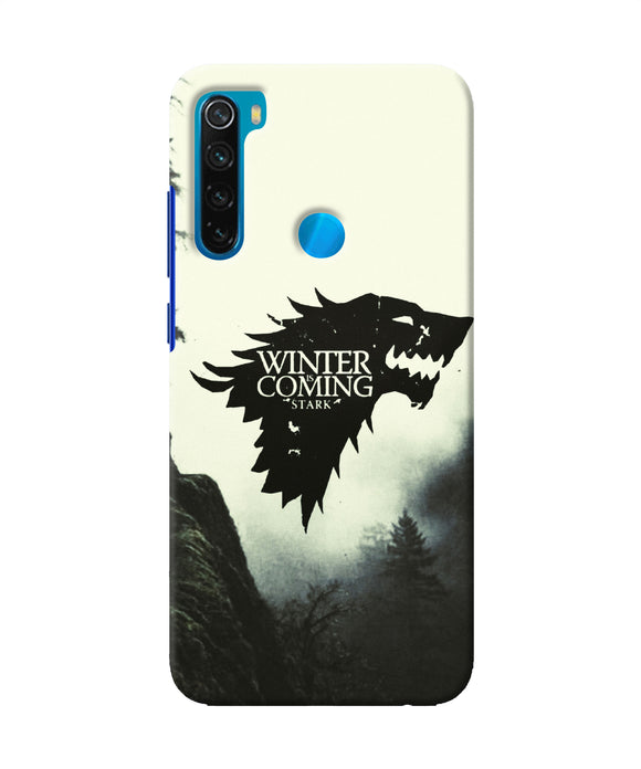 Winter Coming Stark Redmi Note 8 Back Cover