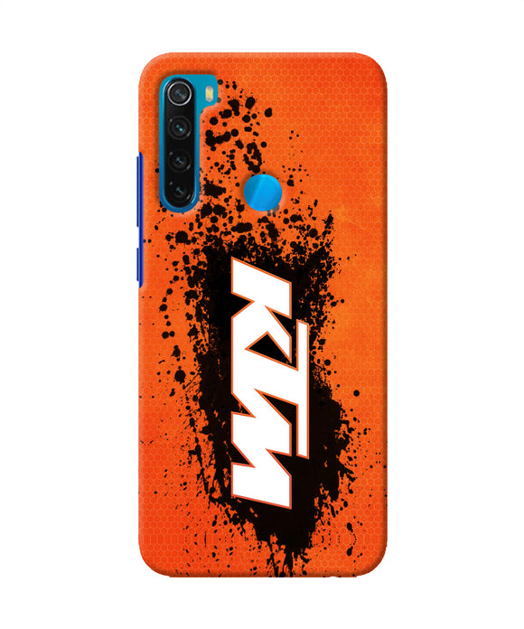 Ktm Black Spray Redmi Note 8 Back Cover