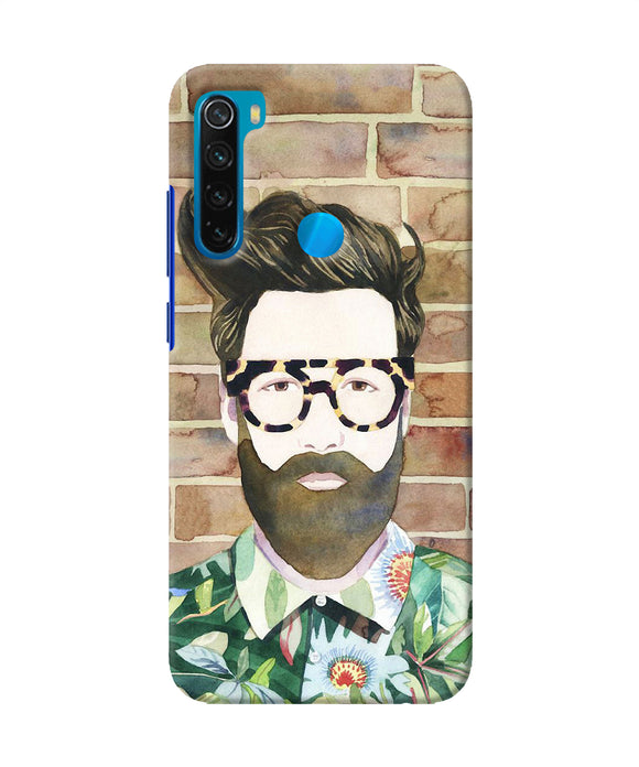 Beard Man With Glass Redmi Note 8 Back Cover