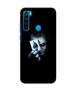 Joker Dark Knight Card Redmi Note 8 Back Cover