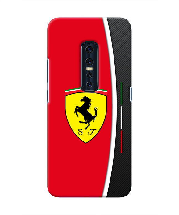Ferrari Abstract Red Vivo V17 Pro Real 4D Back Cover