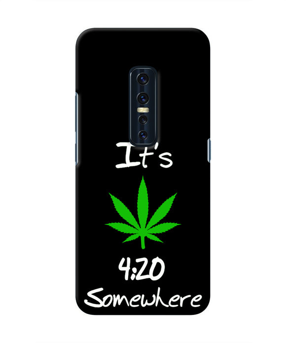 Weed Quote Vivo V17 Pro Real 4D Back Cover