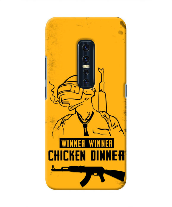 PUBG Chicken Dinner Vivo V17 Pro Real 4D Back Cover