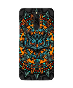 Angry Owl Art Redmi 8 Back Cover