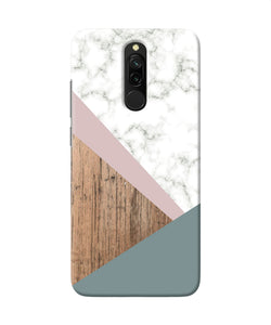 Marble Wood Abstract Redmi 8 Back Cover