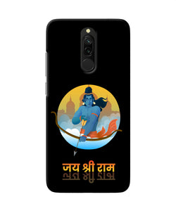 Black Jay Shree Ram Redmi 8 Back Cover