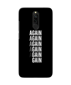 Again Again Gain Redmi 8 Back Cover