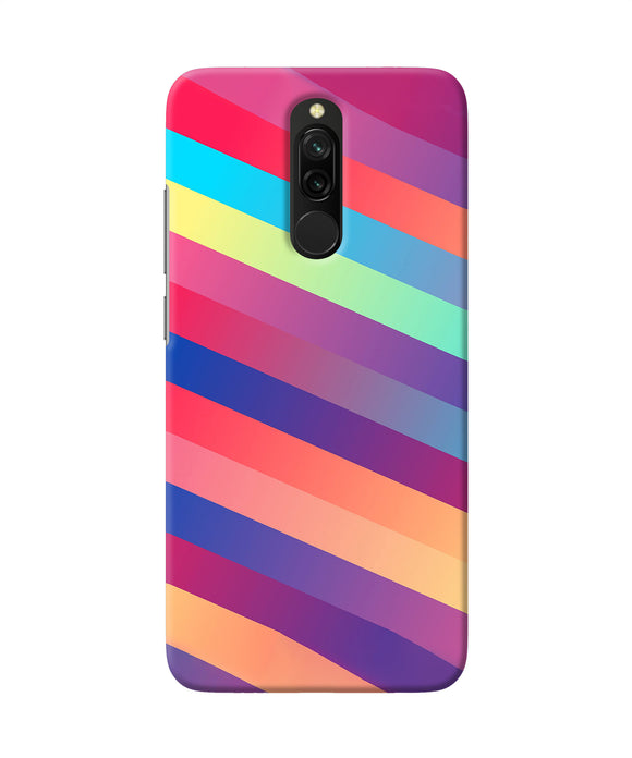 Stripes color Redmi 8 Back Cover