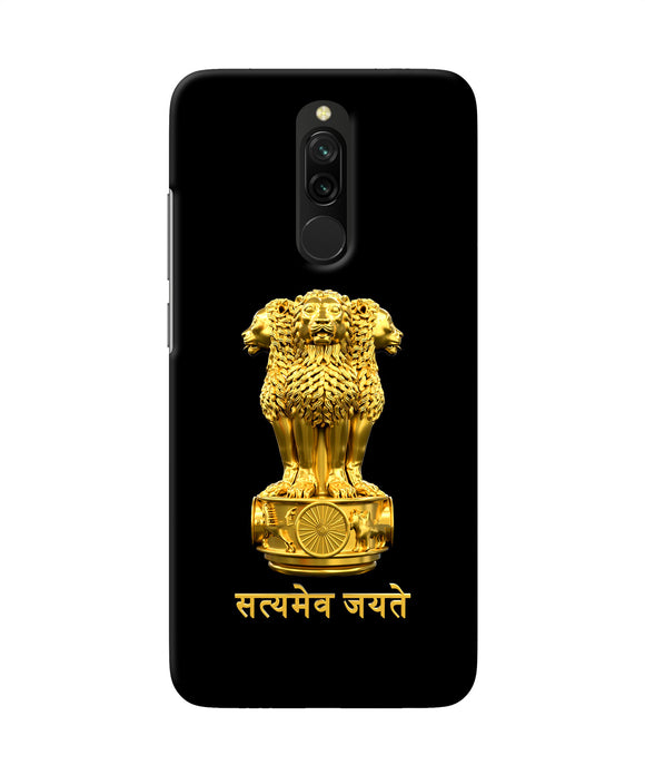 Satyamev Jayate Golden Redmi 8 Back Cover