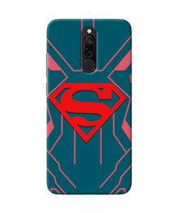 Superman Techno Redmi 8 Real 4D Back Cover