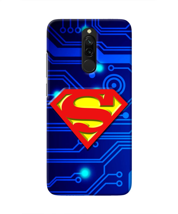 Superman Abstract Redmi 8 Real 4D Back Cover