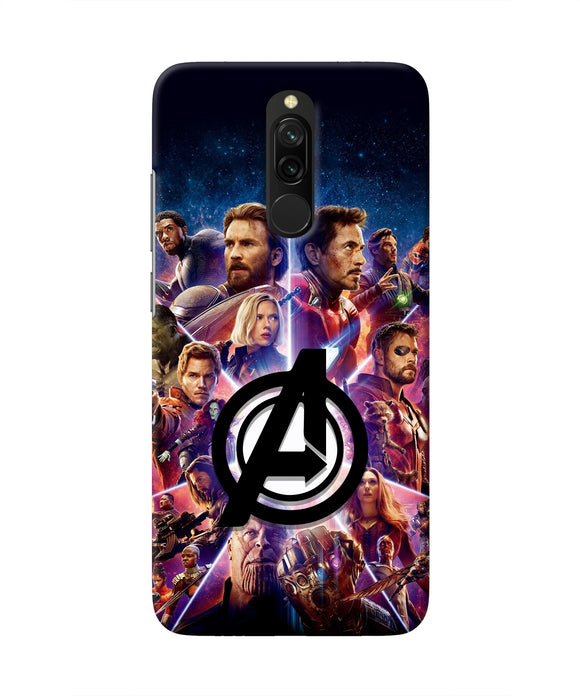 Avengers Superheroes Redmi 8 Real 4D Back Cover