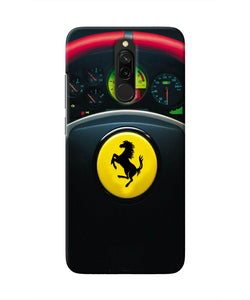 Ferrari Steeriing Wheel Redmi 8 Real 4D Back Cover