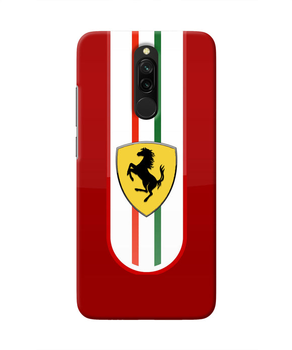 Ferrari Art Redmi 8 Real 4D Back Cover