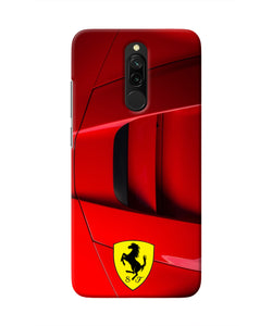 Ferrari Car Redmi 8 Real 4D Back Cover