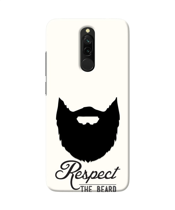 Respect the Beard Redmi 8 Real 4D Back Cover