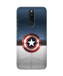 Captain America Suit Redmi 8 Real 4D Back Cover