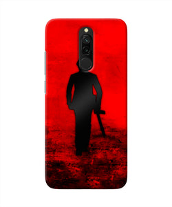 Rocky Bhai with Gun Redmi 8 Real 4D Back Cover