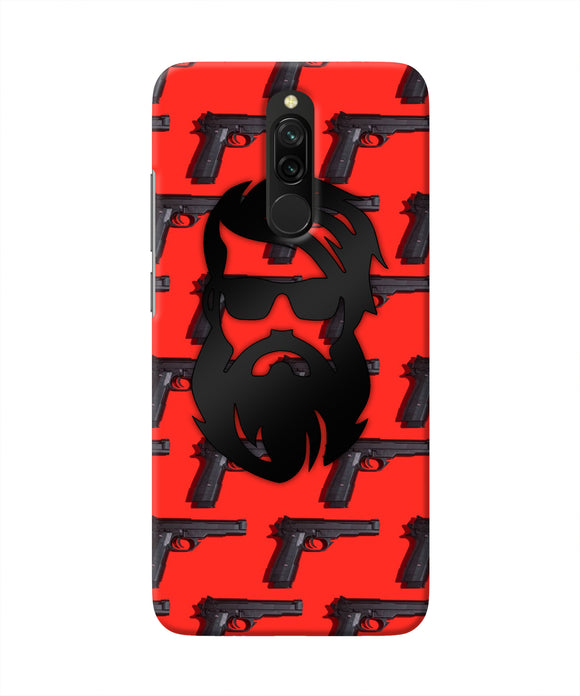 Rocky Bhai Beard Look Redmi 8 Real 4D Back Cover