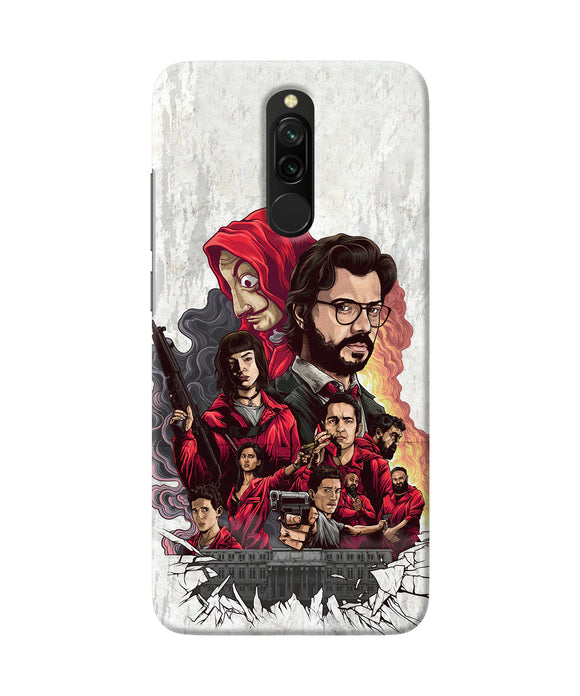 Money Heist Poster Redmi 8 Back Cover