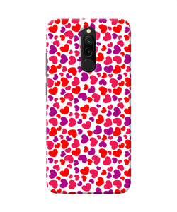 Heart Print Redmi 8 Back Cover