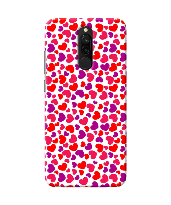 Heart Print Redmi 8 Back Cover