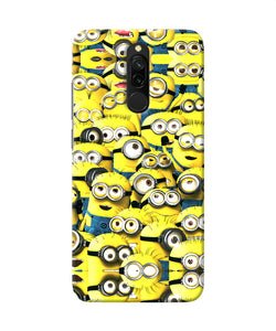 Minions Mini Crowd Redmi 8 Back Cover