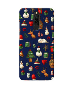 Canvas Christmas Print Redmi 8 Back Cover