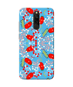 Small Red Animation Pattern Redmi 8 Back Cover