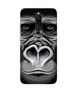 Black Chimpanzee Redmi 8 Back Cover