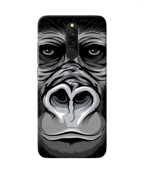 Black Chimpanzee Redmi 8 Back Cover