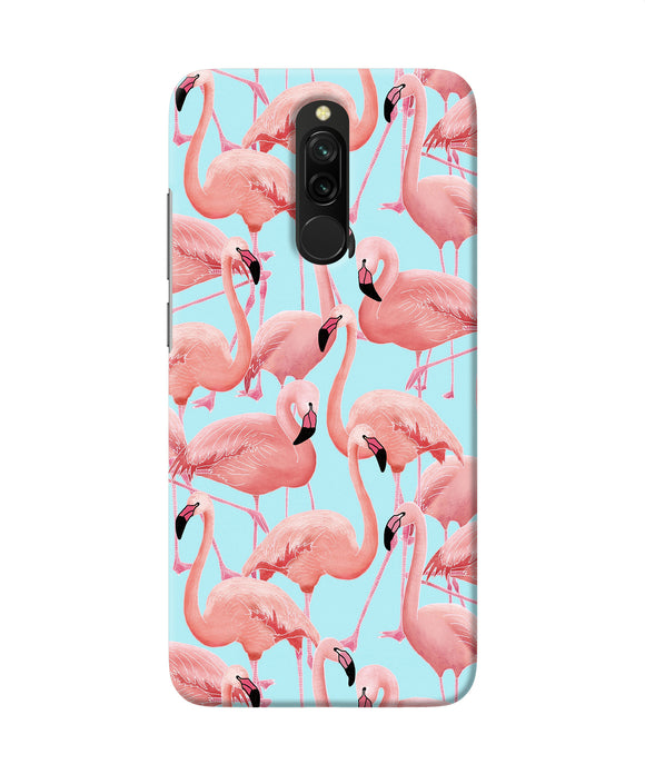 Abstract Sheer Bird Print Redmi 8 Back Cover