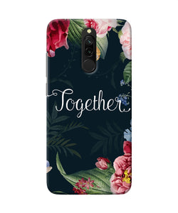 Together Flower Redmi 8 Back Cover