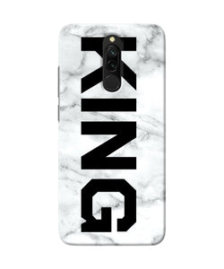 King Marble Text Redmi 8 Back Cover