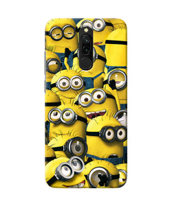 Minions Crowd Redmi 8 Back Cover