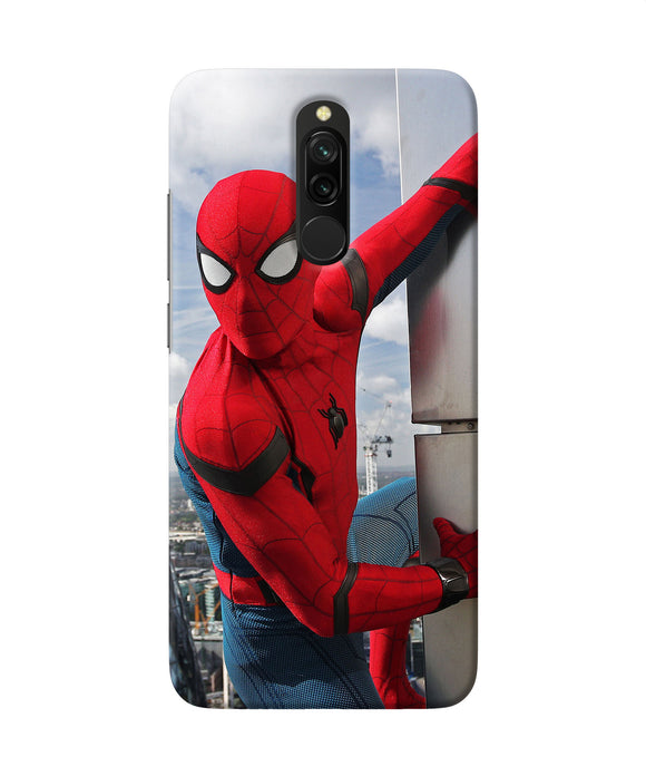 Spiderman On The Wall Redmi 8 Back Cover