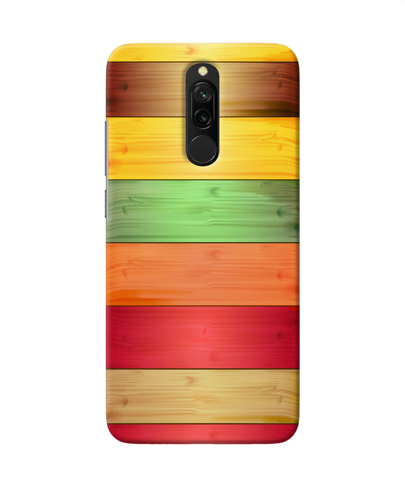 Wooden Colors Redmi 8 Back Cover