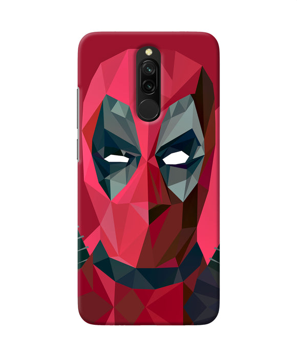 Abstract Deadpool Full Mask Redmi 8 Back Cover