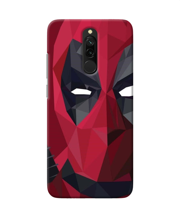 Abstract Deadpool Half Mask Redmi 8 Back Cover