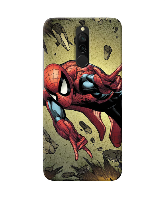 Spiderman On Sky Redmi 8 Back Cover