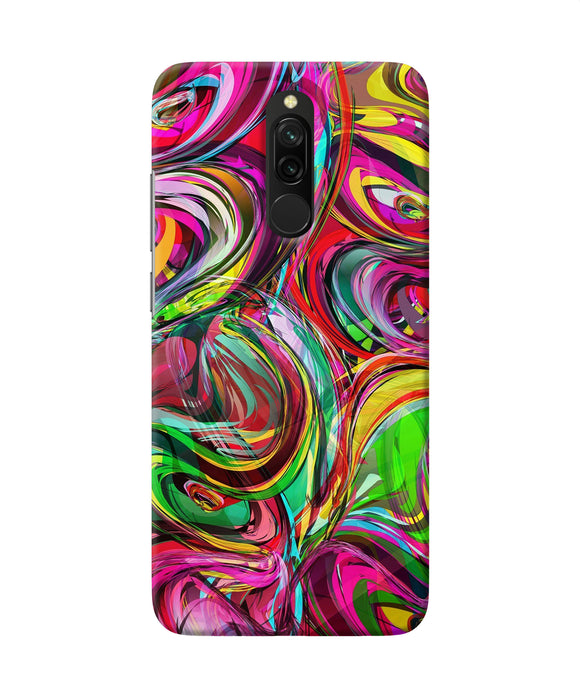 Abstract Colorful Ink Redmi 8 Back Cover