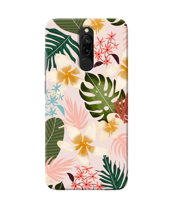 Leaf Print Redmi 8 Back Cover