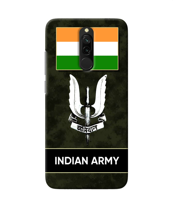 Indian Flag Balidan Logo Redmi 8 Back Cover