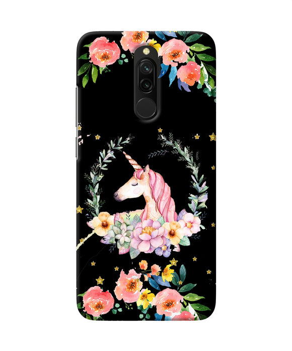 Unicorn Flower Redmi 8 Back Cover