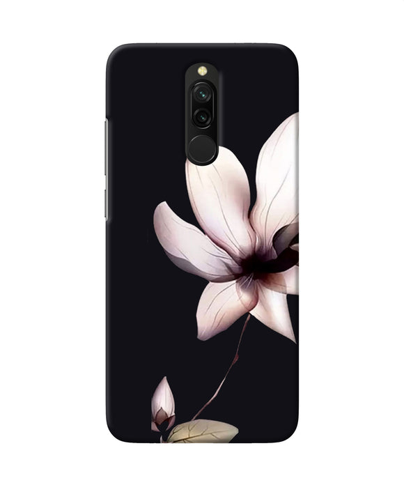 Flower White Redmi 8 Back Cover