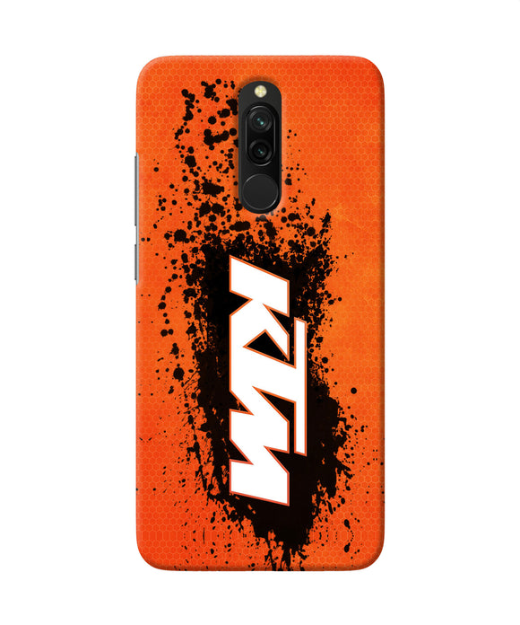 Ktm Black Spray Redmi 8 Back Cover