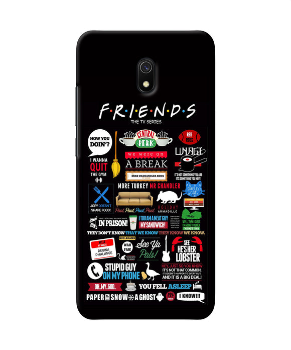 Friends Redmi 8a Back Cover